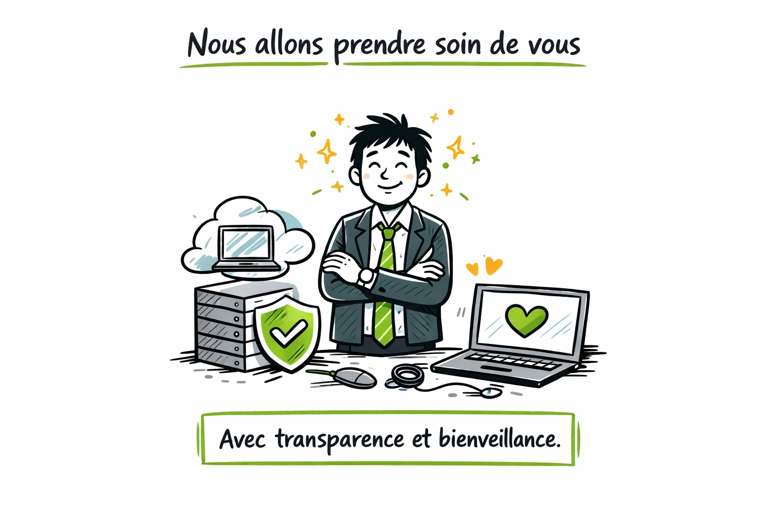 Un partenaire IT qui prend soin de votre infrastructure