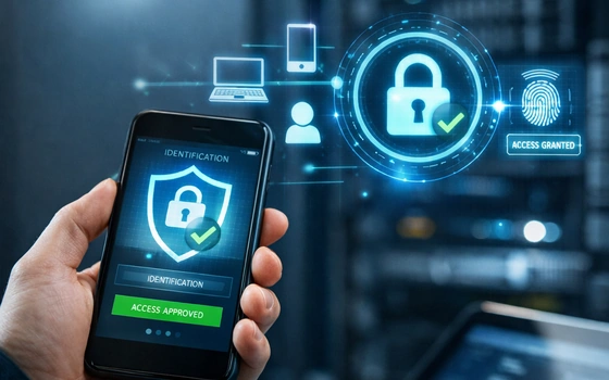 Authentification multi-facteurs avec double vérification des connexions et protection renforcée des accès utilisateurs