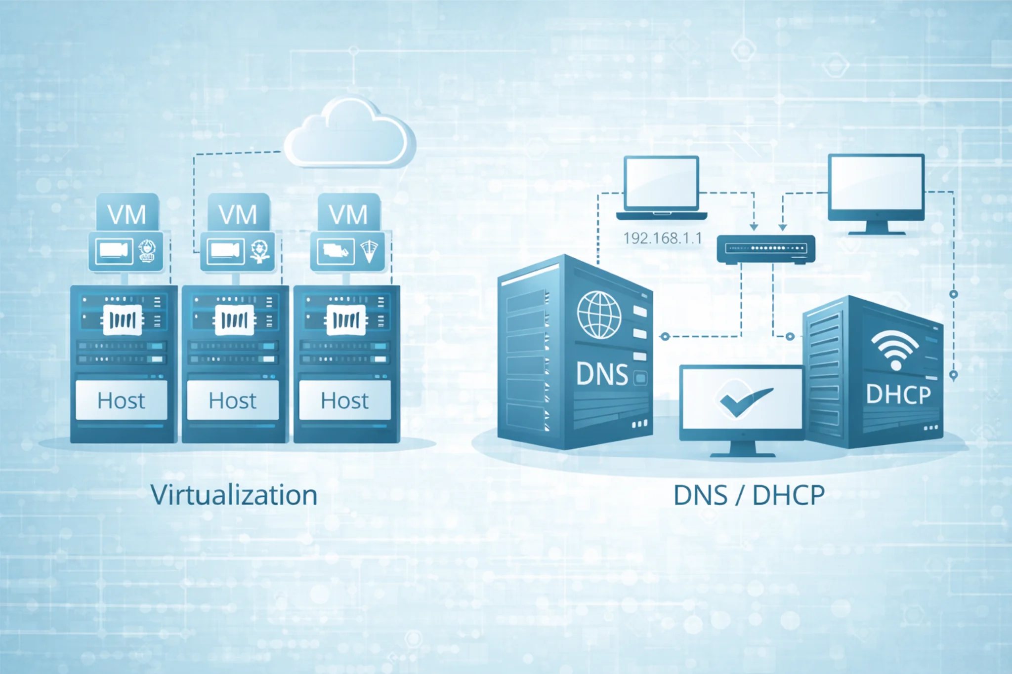 Virtualisation et DNS/DHCP